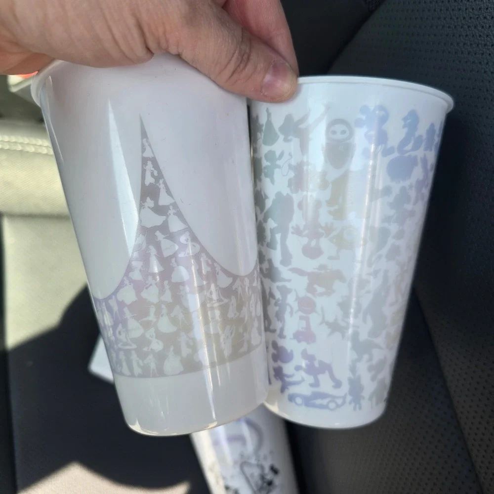 Disney 100 Years of Wonder Souvenir Cup Set of 4 Mickey Donald Castle White 2023